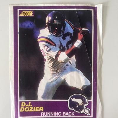 Minnesota Vikings D. J. Dozier signed photo