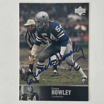 Dallas Cowboys Chuck Howley 1997 Upper Deck signed autograph card 