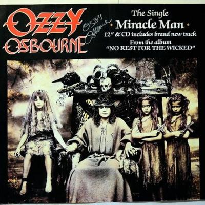 Ozzy Osbourne signed 