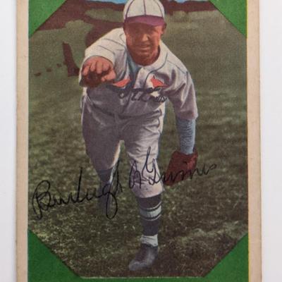 Burleigh Grimes Signed Baseball Trading Card - Fleer Baseball Greats #59 1960