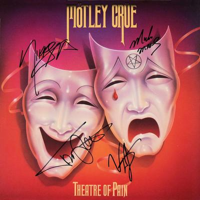 Motley Crue signed Theatre Of Pain album