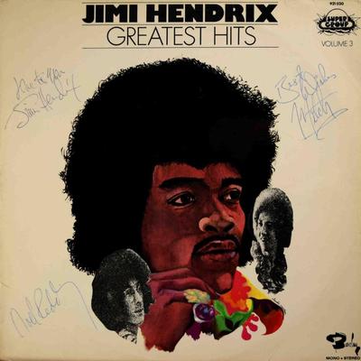 Jimi Hendrix Greatest Hits signed album 