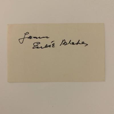 Eubie Blake original signature 