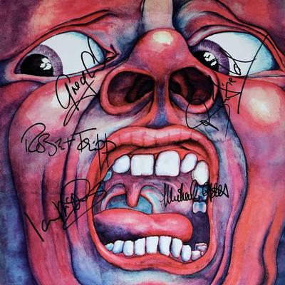 King Crimson signed In The Court Of The Crimson King album