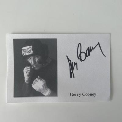 Boxer Gerry Cooney signed photo 