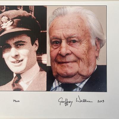 Fighter pilot Geoffrey Wellum signed photo