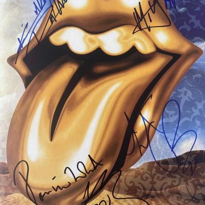 Rolling Stones signed Bridges to Babylon tour book GFA authenticated