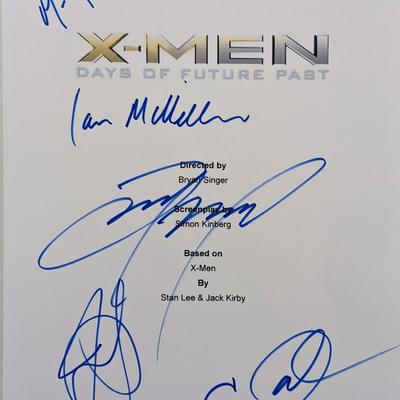 Cast Signed X Men Days Of Future Past Glossy Screenplay Cover