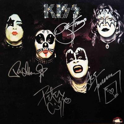 Kiss signed debut album Kiss 