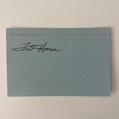 NASA astronaut Fred Haise original signature