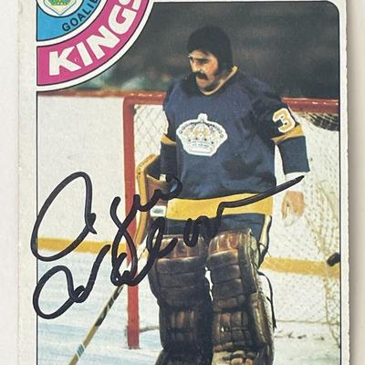 Los Angeles Kings Rogie Vachon 1978 Topps #20 signed trading card 