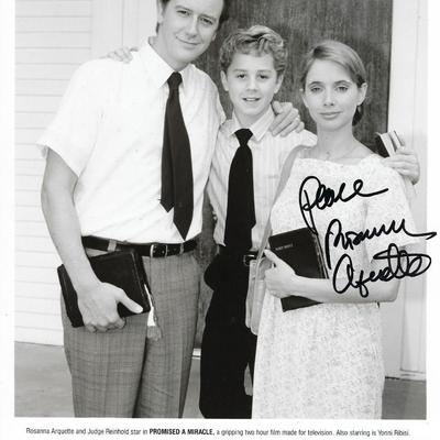 Promised a Miracle Rosanna Arquette signed movie photo