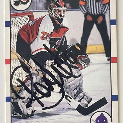 Philadelphia Flyers Ron Hextall 1990 Score #25 signed trading card 