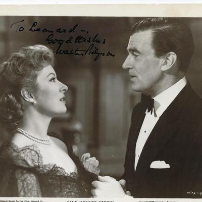 The Miniver Story Walter Pidgeon signed movie photo