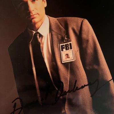 David Duchovny facsimile signed photo. 5x7 inches