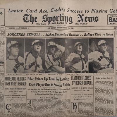 The Sporting News Vol 114 #6 - Sep. 17 1942 