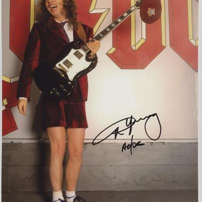 Angus Young signed photo