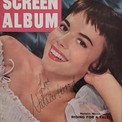 Natalie Wood signed Screen Album Magazine