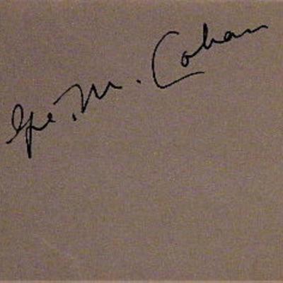  George M. Cohan signature slip 