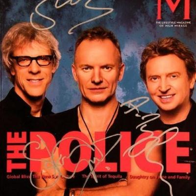 The Police signed magazine 