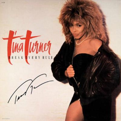 Tina Turner signed Break Every Rule album