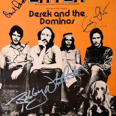 Derek & The Dominos signed Layla sheet music
