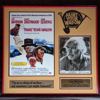 Lee Marvin Paint Your Wagon signed photo collage