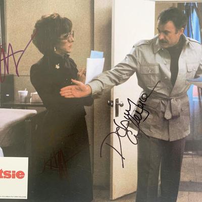 Tootsie Dustin Hoffman and Dabney Coleman signed movie photo