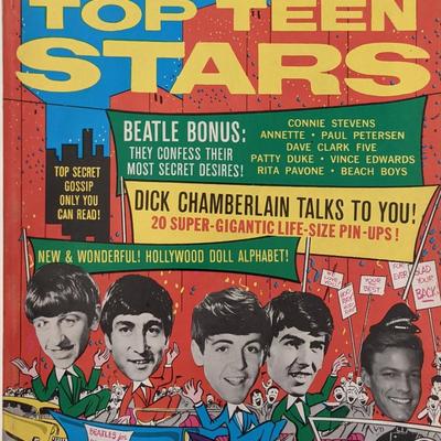 Beatles TOP TEEN STARS magazine October 1964 Issue
