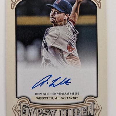 Allen Webster Signed Baseball Trading Card - Topps Gypsy Queen 2014