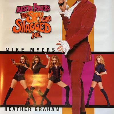 Austin Powers The Spy Who Shagged Me unsigned movie poster