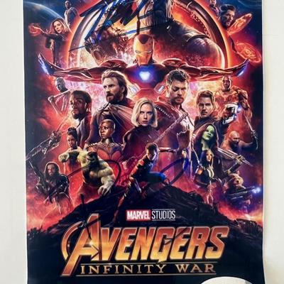Avengers Infinity War signed photo