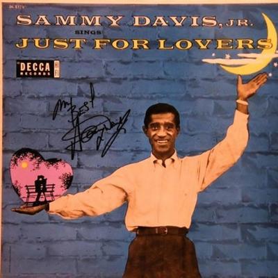Sammy Davis Jr. signed Just For Lovers album