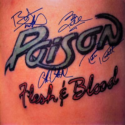 Poison signed Flesh & Blood album