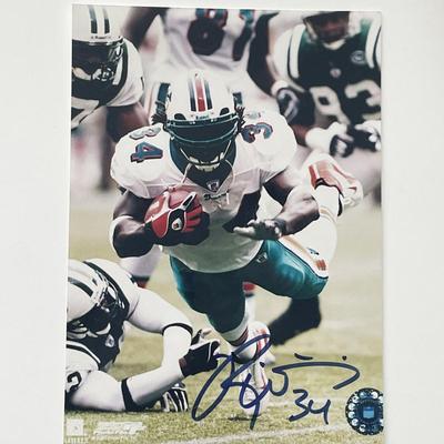 Miami Dolphins Ricky Williams signed photo