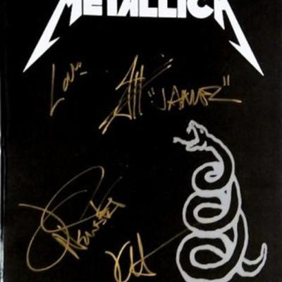 Metallica signed music book