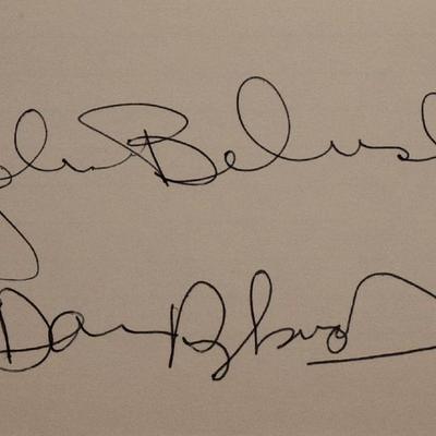John Belushi and Dan Aykroyd signature slip