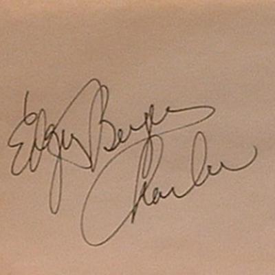 Edgar Bergen signature slip 