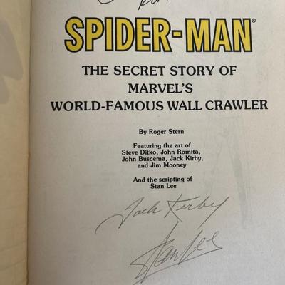 Spider-Man Stan Lee, Jack Kirby and John Romita signed comic book