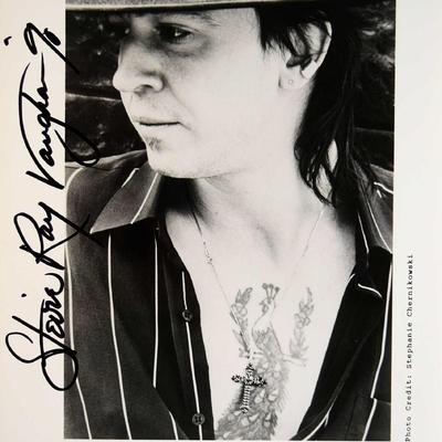Stevie Ray Vaughan signed promo photo 