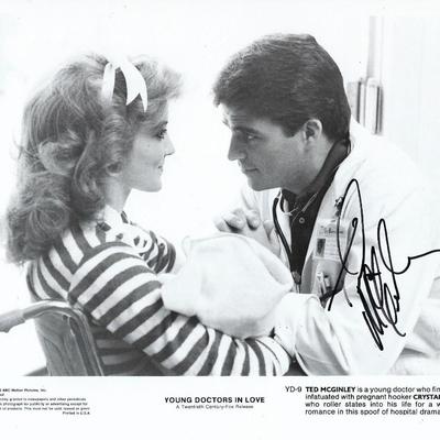 Young Doctors in Love Ted McGinley signed movie photo