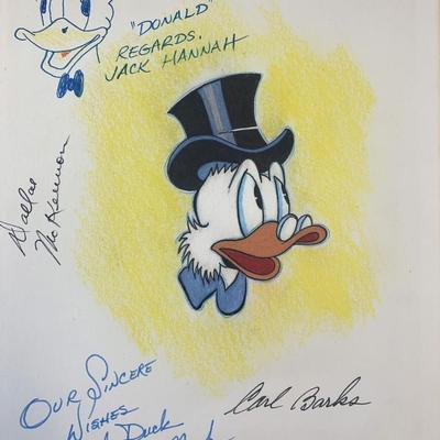 Scrooge McDuck hand drawn sketch 
