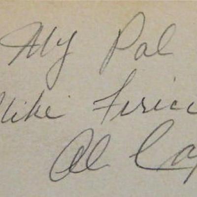 Al Capone signature slip