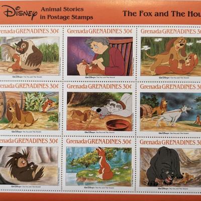 Disney Collectors The Fox and the Hound Stamp set 