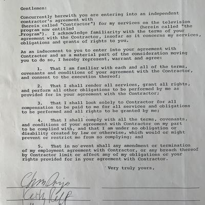 The Yardbirds signed contract