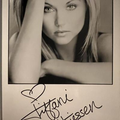 Tiffani Thiessen facsimile signed photo. 5x7 inches