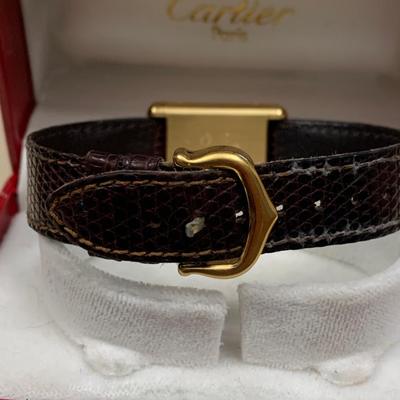 Cartier Argent Swiss Wristwatch In Original Box