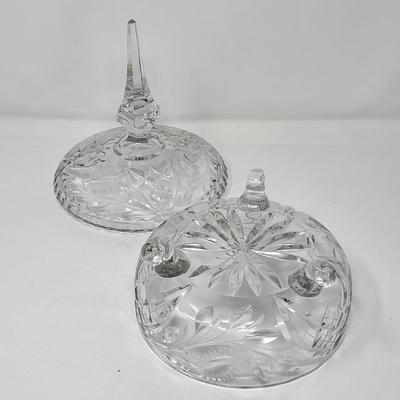 Pointed Lid Crystal Candy Jar