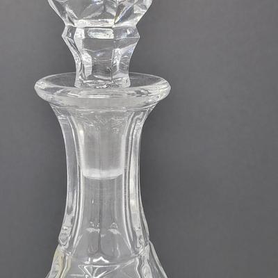 Crystal Decanter + Three Cordial Glasses