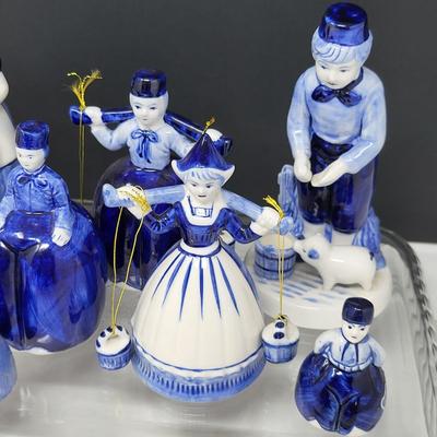 Delft Blue Figurines and Bells